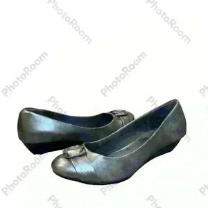 Nicole Women’s Metallic Silver Wedge